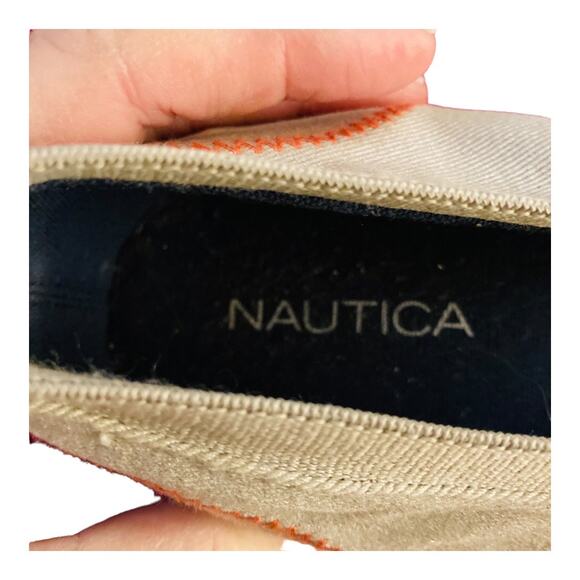 Nautica NWOT Tan Metallic Slip Ons Style Size 8.5 - Picture 6 of 10